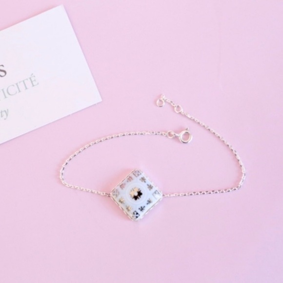 Authentic Rose et Marius Porcelain Tile Bracelet - Picture 7 of 8